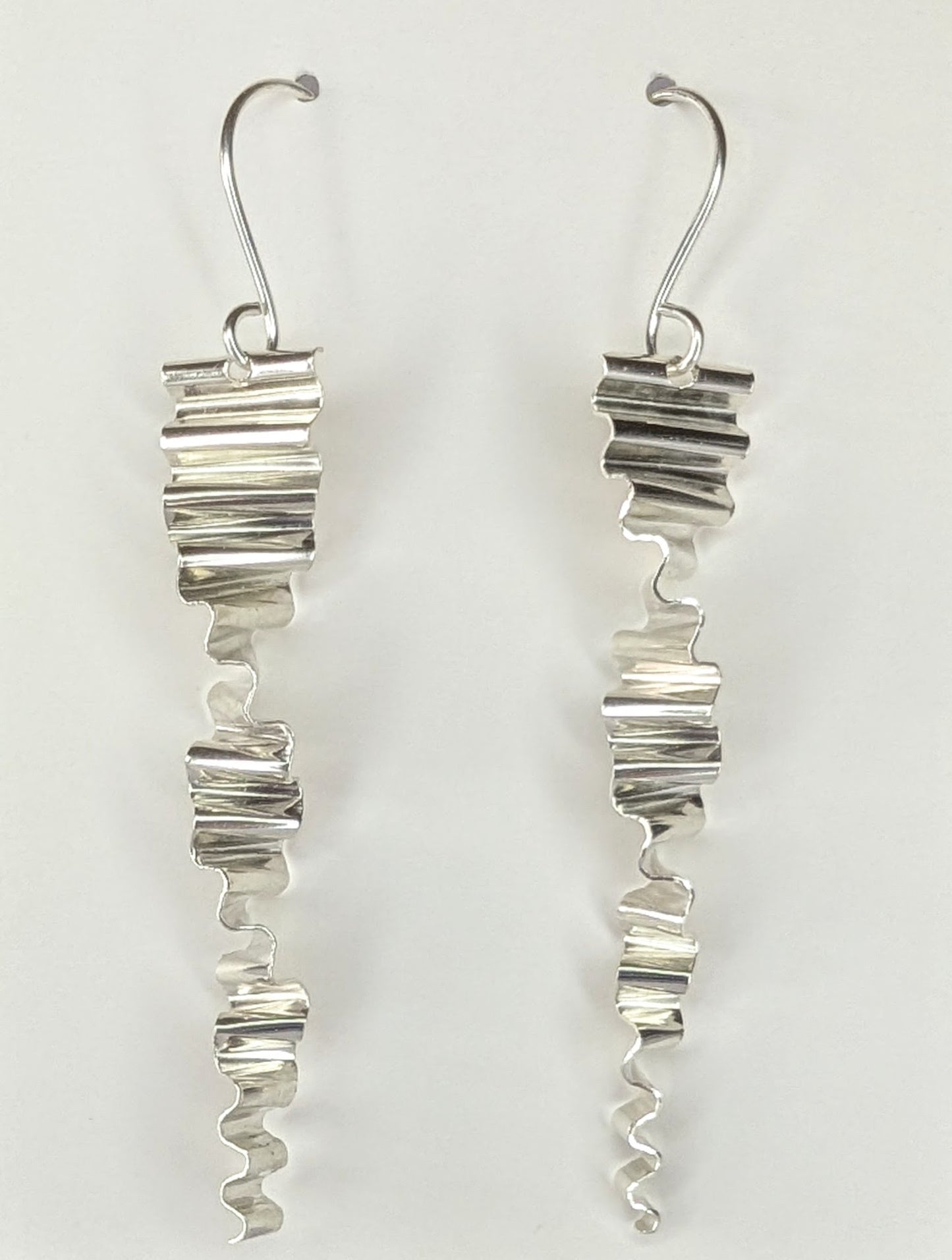 Statement sea wave earrings