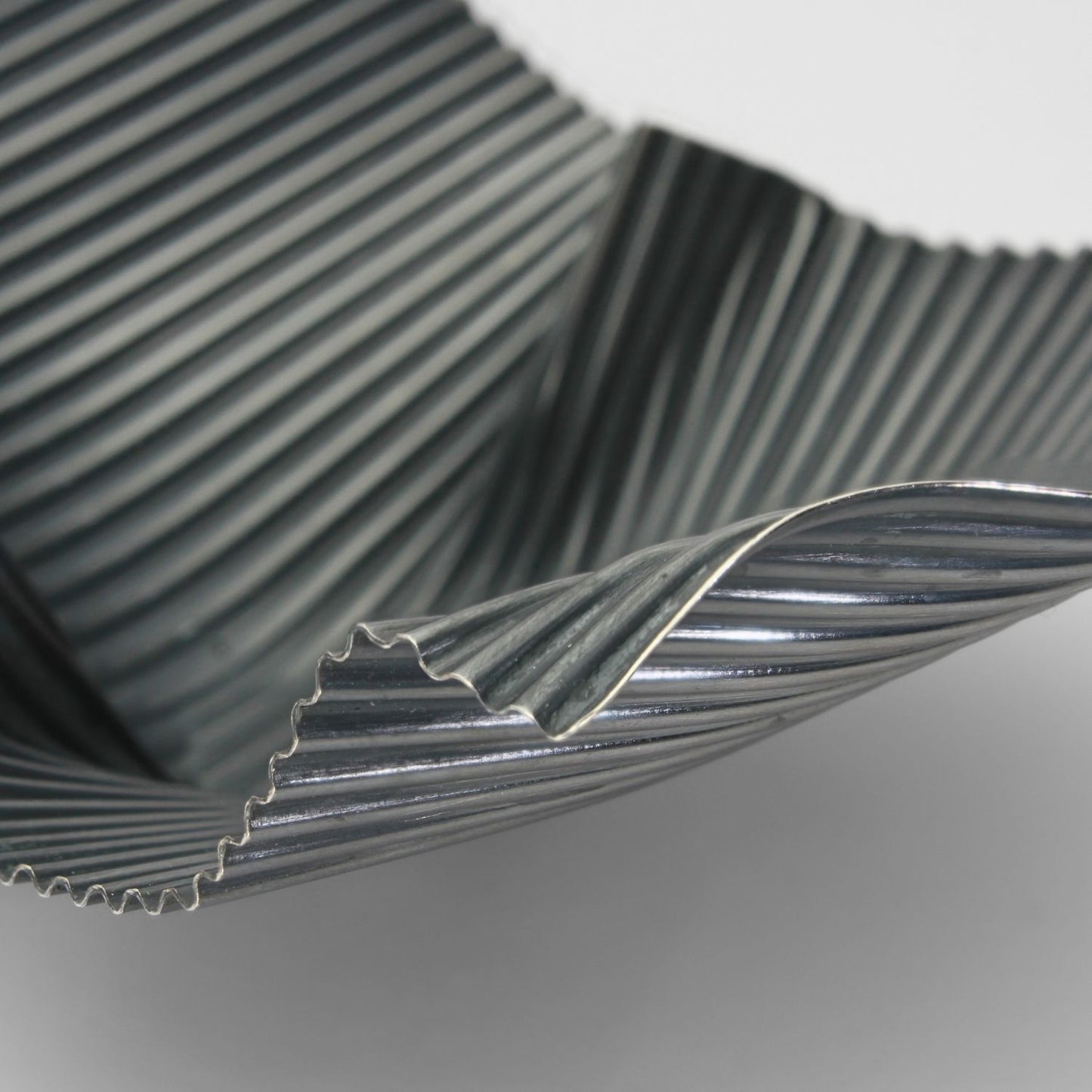 Dark silver whale tail bowl