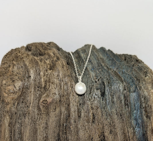 Silver splash pendant