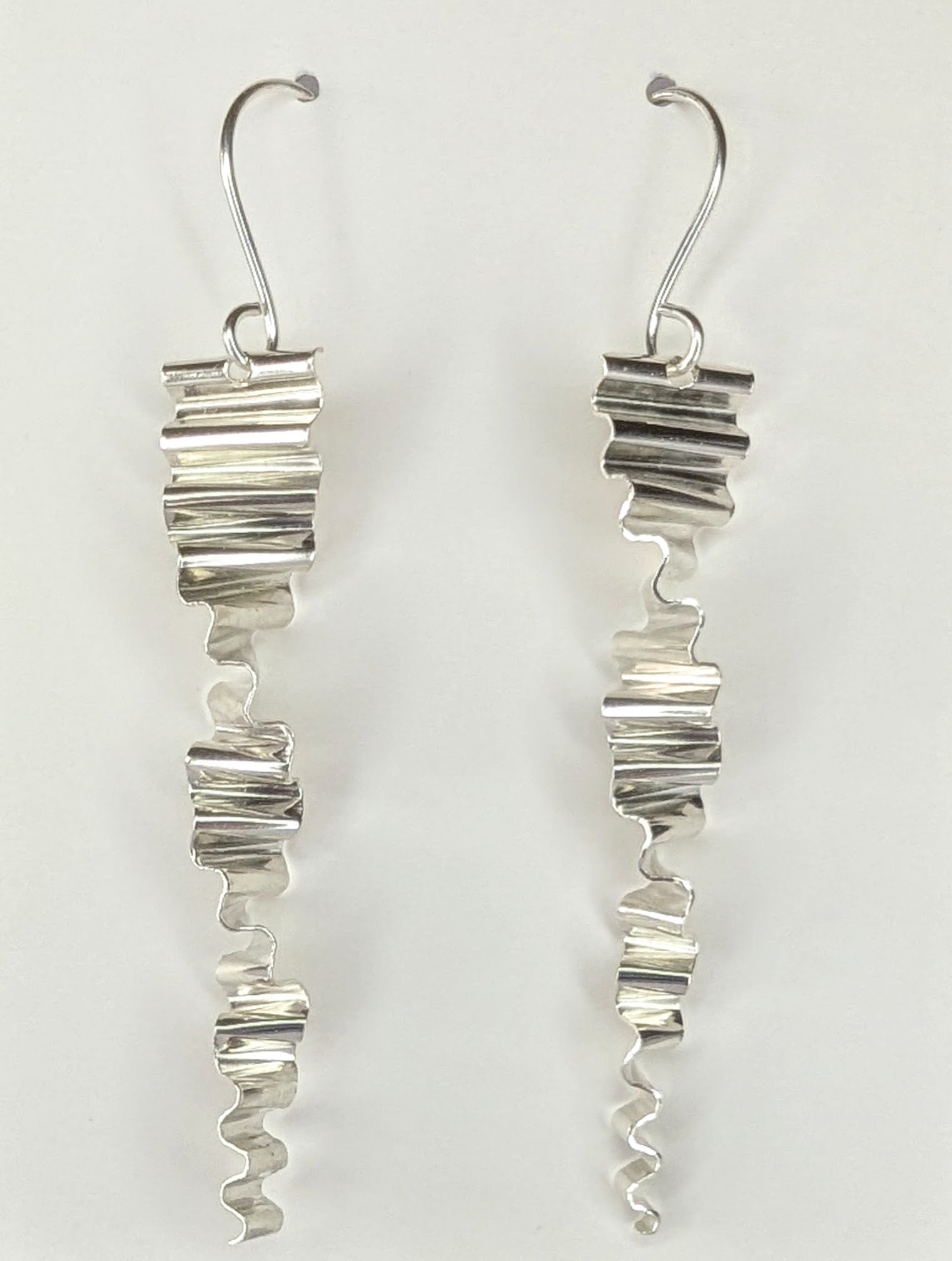 Statement sea wave earrings 