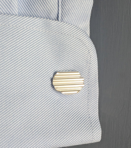 Silver cufflinks