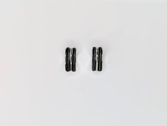 Sea ripple silver earrings 