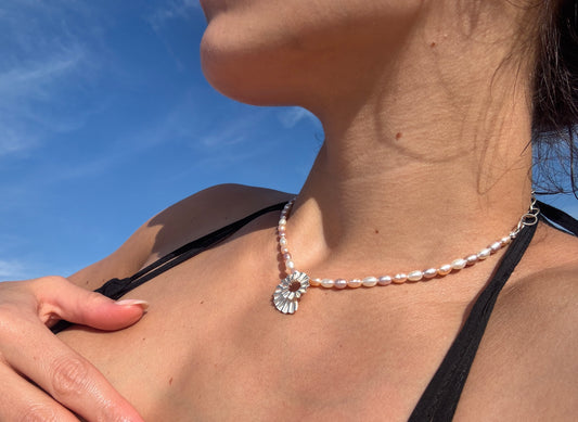 Pearl and silver jewellery 