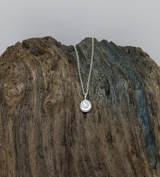Silver splash pendant